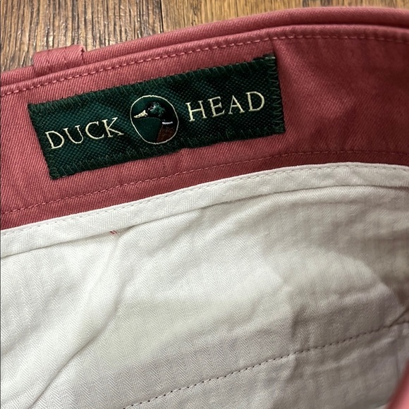 🦆Mens Shorts Flat Front Duck Head 8inch Green Badge Chinos, Like New. - Picture 2 of 7